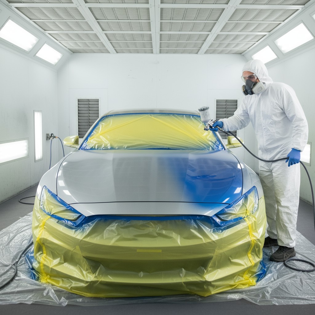 Lackierkabine GenAI-Bild: Lackierkabine